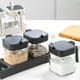thumbnail image 5 of Toystoory Juego de tarros de condimentos, Control de cocción saludable de vidrio espesado y alto para botella de vidrio transparente Cocina y Comedor Beige, 5 of 6