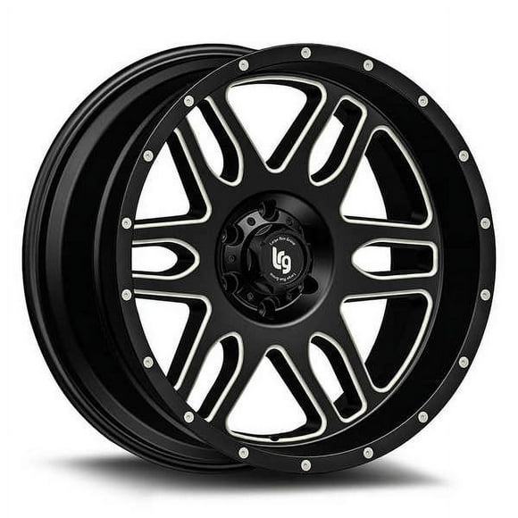 Pro Comp Wheels Wheel 11621073924N Squadron 116; 20 Inch Diameter x 10 Inch Width; 5 x 127 Millimeter/5 x 5.00 Inch Bolt Pattern; 60 Degree Conical Seat Lug; -24 Millimeter Offset