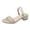 Khaki, variant on Utoimkio Slide Sandals for Women Women's Medium Heeled Mules Fish Mouth Slippers Thick Heeled Sandals