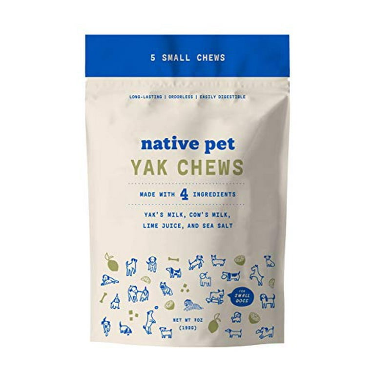 Native Pet Yak Chews 5 Small Chews Small Pack of 5