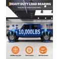 thumbnail image 3 of Heavy Duty Vehicle Moving Dollies – 10,000 lbs Capacity, 3.5" Swivel Steel Casters, Anti-Skid Platform for Cars & Trucks, Industrial Use – Black | Pack of 4, 3 of 7