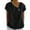 Black, variant on SEAOPEN Deals Crew Neck Linen Tops for Women Short Sleeve Cotton Blend Tee Shirts Light Blue,XL