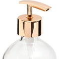 thumbnail image 4 of Juvale Clear Glass Soap Dispenser with Rose Gold Pump (16 oz, 2 Pack), 4 of 7