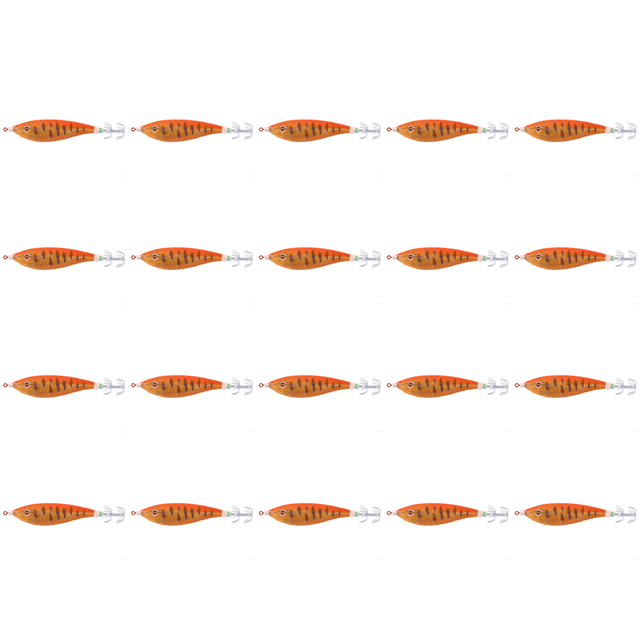 Anzuelos Calamar Brillantes 11CM/13 4G Señuelo Pesca Horizontal Artificial () Color Naranja