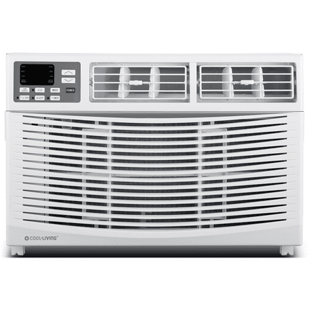 Cool-Living 12,000 BTU 115-Volt Window Air Conditioner with Digital Display and Remote, White