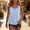 Blue, variant on Vivianyo HD Women's Striped Button Decor Scoop Neck Sleeveless Tank Top, Casual Summer Vest, Women's Army Green, Sizes S-2XL