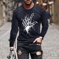 thumbnail image 1 of Blusas y camisas de manga larga con cuello redondo para hombre, moda informal, estampado, deportivas, de manga larga, cuello redondo, blusas, camisas para hombre, blusa de poliéster, 1 of 5