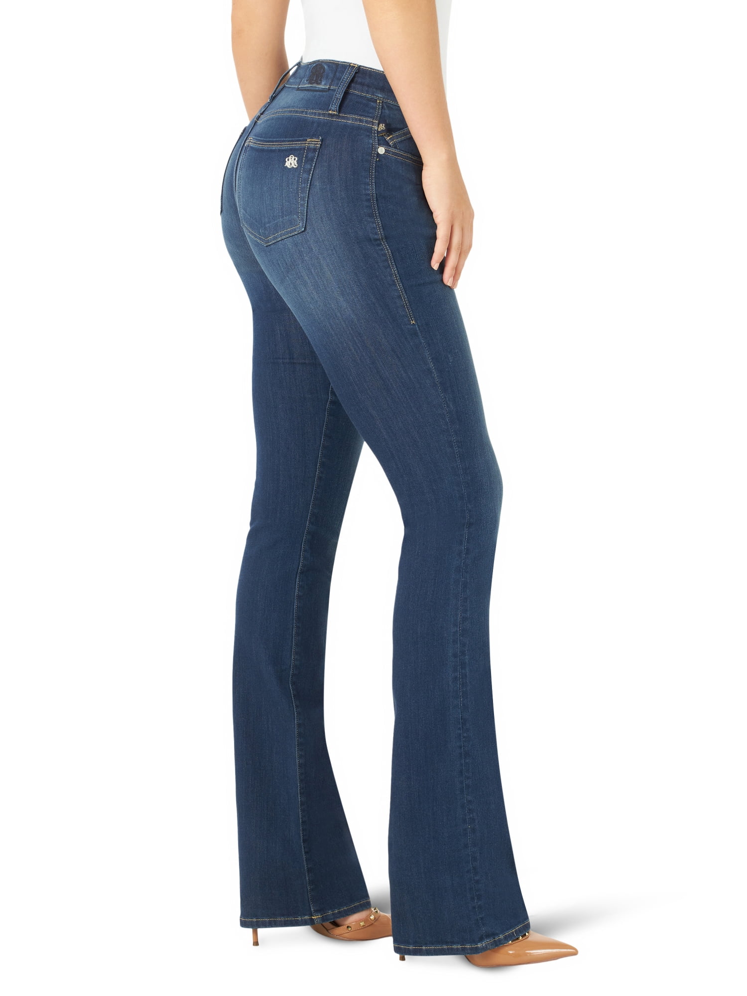 Rock & Republic Womens Denim Kassandra Mid Rise Bootcut Jean