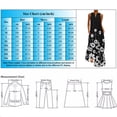 thumbnail image 2 of NECHOLOGY Womens Dresses Womens Black Shift Dress Women Summer Casual Sleeveless Print V Neck Maxi Loose Dress Boho Womens Plain Dress Yellow 4X-Large, 2 of 3
