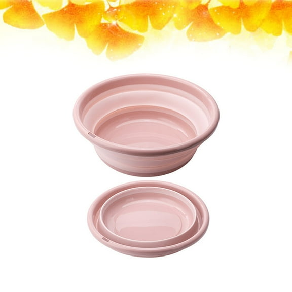 FELTECHELECTR 1Set Pink Portable Washbasin for Car Washing 9.8x3.5x2in