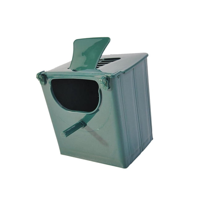 Accesorios de jaula de caja de reproducción de aves para conures pequeños animales medianos Verde