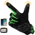 thumbnail image 2 of ILM Motorcycle Motocross Cycling Off-Road Dirt Bike Gloves for Men Women Touchscreen Hard Knuckle ATV MTB Guantes (Green, S), 2 of 7