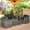 Black, variant on Outsunny 4-Piece Rattan Furniture Set, Chairs, Loveseat, and Table, Black