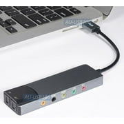 USB 5.1 Channel Surround Sound Card With Digital Optical Audio Input Output