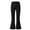 Black, variant on Girls Flare Leggings Teens Kids Bell Bottoms High Waisted Yoga Dance Athletic Flared Pants