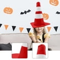 thumbnail image 6 of FVDPWYE Traffic Cone Hat Fancy Dress Costume Accessory for Cosplay Birthday Festival red Dome, 6 of 9