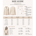 thumbnail image 3 of Women’s Cable Knit Cardigan Sweater Button Down V Neck Long Sleeve Soft Lightweight Knit Open Front Casual Fall Outerwear with Pockets, 3 of 7