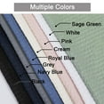 thumbnail image 4 of OVZME Cortina de ducha azul extralarga de 96 pulgadas de largo con textura en relieve 3D, cortina de ducha de baño grande para hotel con 12 agujeros, cortinas de ducha de tela lavable, 72 x 96, azul m, 4 of 5