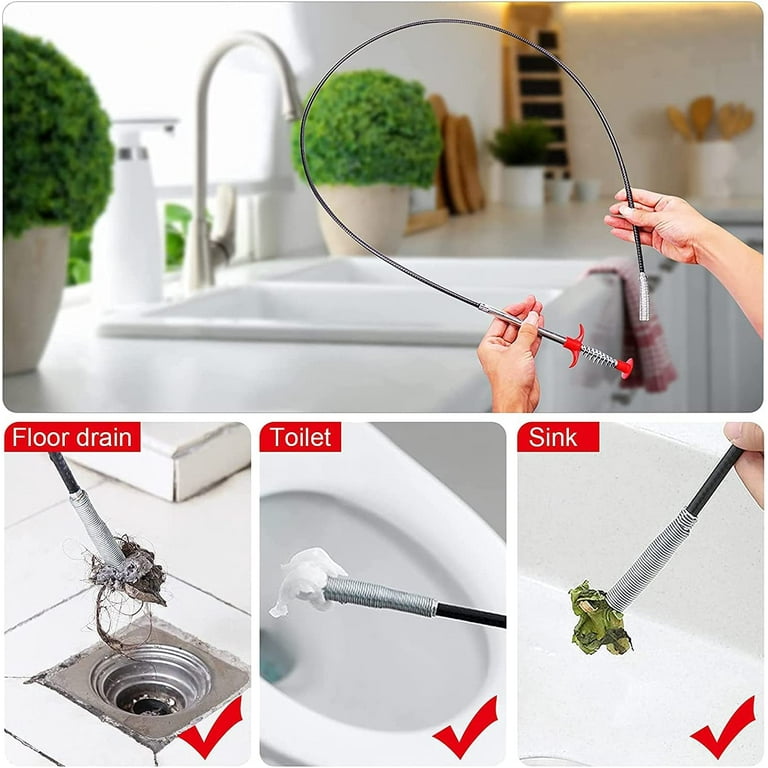 Drain Clog Remover Pipe Dredging wire Bathroom Hair Sewer Drain