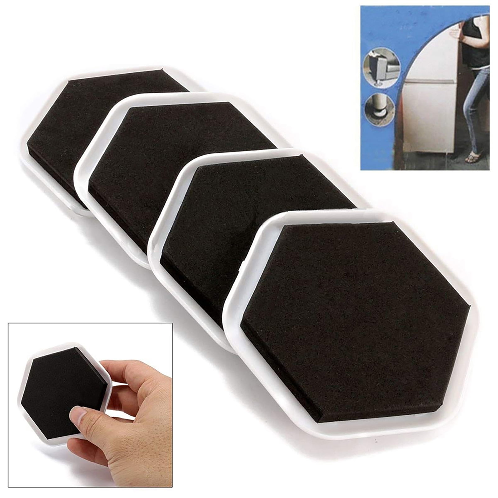 Travelwant 4Pcs Furniture Sliders for Hardwood Floors Furniture Floor