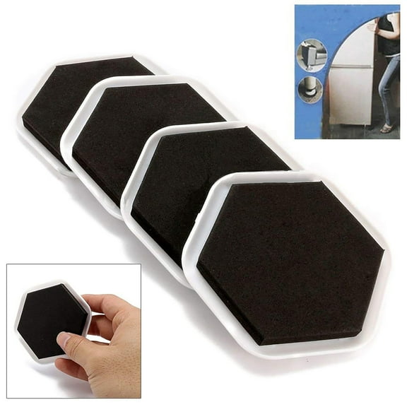 Travelwant 4Pcs Furniture Sliders for Hardwood Floors Furniture Floor Protectors – Premium Furniture Casters – Carpeted Pads – Moving Furniture Pads Sliders