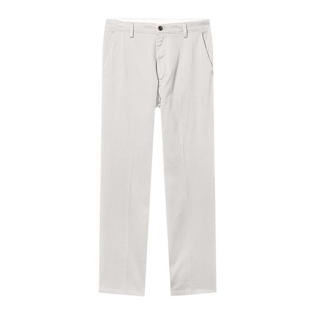 HBFAGFB Pantalon Homme Décontracté Jambe Droite Polyvalent Usage Quotidien Pantalon Simple Sortie Blanc Taille 38