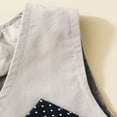 thumbnail image 7 of Povozer Baby Boys Dressy Outfit Sets Baby Boy Clothes Toddler Boy Outfits 4pcs Gentleman Dress Romper/Vest/Pants/Bow Tie Cotton Suit Sets 59 66 73 80 90 100 for 3-6 Months,Beige, 7 of 7