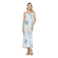 thumbnail image 1 of Robe Maxi à Imprimé Floral Hawaïen Luau pour Femme, Coupe Cœur, S, Sable, Plage, Crème, 1 of 5