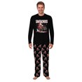 thumbnail image 3 of Santa Motocross Family Pajamas With Pockets, Black Long Sleeve Set, Size Newborn to Men 6XL, 3 of 7