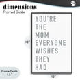 thumbnail image 4 of Stupell Industries Industrial Mother Appreciation Quote Black Framed Giclee Art, 12 x 18, by Elizabeth Tyndall, 4 of 8