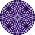 thumbnail image 1 of Ahgly Company Machine Washable Indoor Square Transitional Rich Lilac Purple Area Rugs, 3' Square, 1 of 7