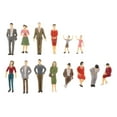 thumbnail image 1 of 1:30 Scale Model Train Tiny Seated/Standing People Figures G Scale Miniature, 1 of 7