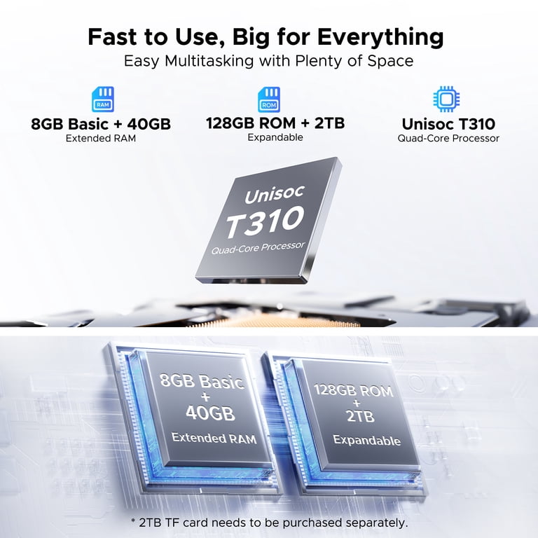 Aorlym P10 Android 16 Tablet, 10 inch Tablet, 48GB RAM+128GB ROM