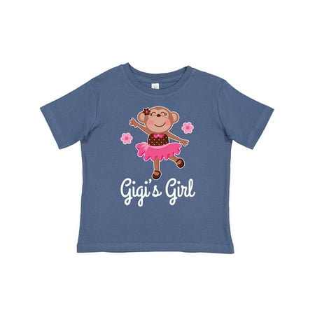 

Inktastic Gigis Girl Ballerina Monkey Gift Toddler Toddler Girl T-Shirt