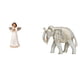 thumbnail image 1 of Figura De Resina De Querubín Con Paloma Para Escritorio, Sala De Estar, Pasillos Navideños, Estatua Rústica De Animal, Elefante De Madera Tallado, Recuerdos Para Estantería De Año Nuevo., 1 of 8