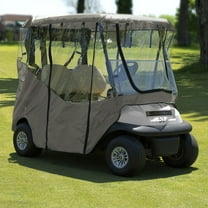 NEW Jef World Of Golf Ultimate Universal 2-Seat Golf Cart Enclosure Tan