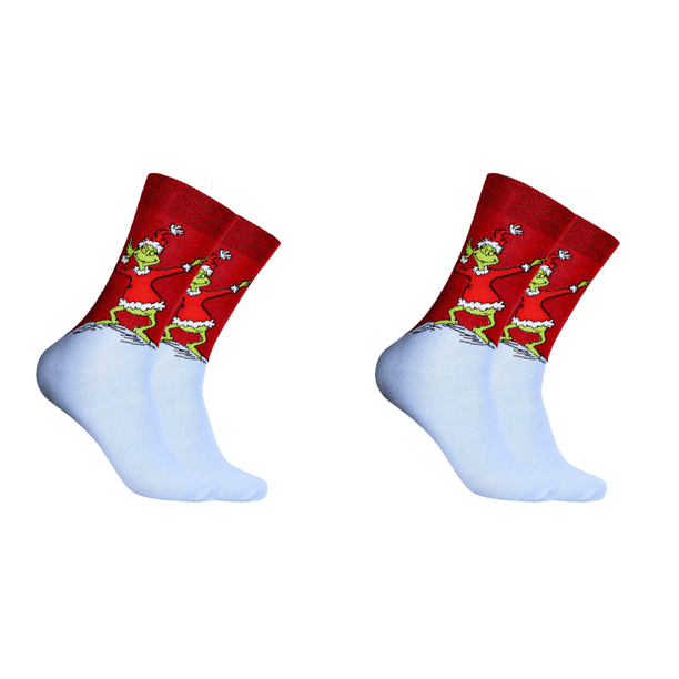 Monster Socks Cómodos Calcetines Navideños Unisex Suministros para Fiestas (D) Verde