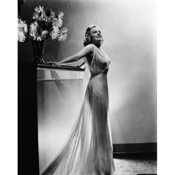 Saratoga Jean Harlow In A Gown By Dolly Tree 1937 Photo Print (16 x 20)