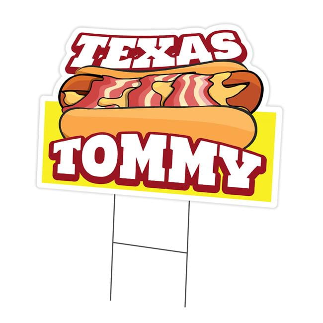 Stake Included Image On Front Only Advertise Your Business Made in The USA BAR-B-QUE 12x16 Yard Sign & Stake