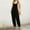 C-Black, variant on Kcodviy Women Ruffled Jumpsuit Long Leopard Jumpsuit Sleeves Square Neck Waist Satin Jumpsuit Long Sleeve Waist Temperament Trendy Casual Women Plus Jumper Pants and Skirts