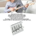 thumbnail image 3 of Electric Bass Bridge,Retro Style 4 String Bass Bridge with Hex Wrench for P Bass, J Bass Style Bass, 3 of 7