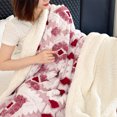 thumbnail image 7 of SPOORYYO Cationic Hollow Taffeta Lambswool Warm Nap Double Layer Blanket, Office Cover Blanket, Soft Flannel Blanket for Sofa Bed, Embroidered Pattern Throw for Indoor Outdoor Use, 7 of 7