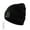 Black, variant on IC ICLOVER Unisex Beanie Hat with Light, Rechargeable Warm Knitted Cap, Light Up Hat Winter Gifts for Men Women, Black