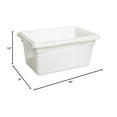 thumbnail image 2 of Rubbermaid White Plastic Box, 5 Gallon, 18 x 12 x 9, Lot of 6, 2 of 4