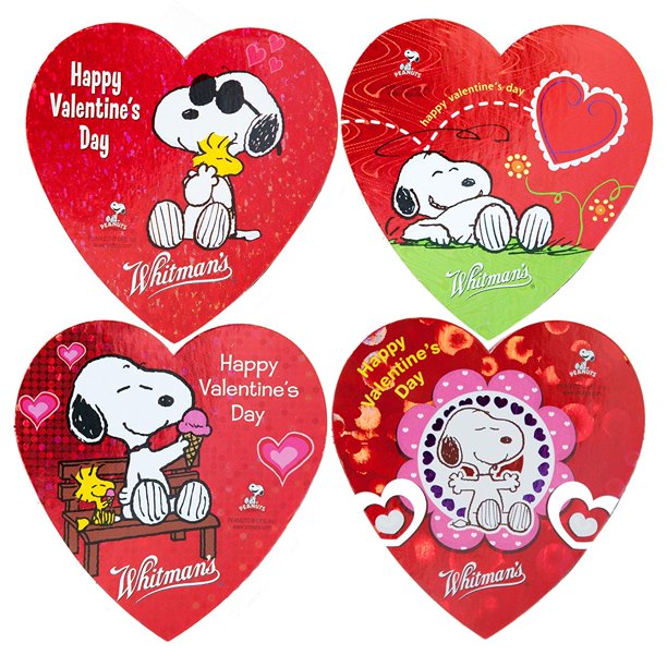 Valentine Day Chocolates Snoopy From Movie Peanut 4 Different Love