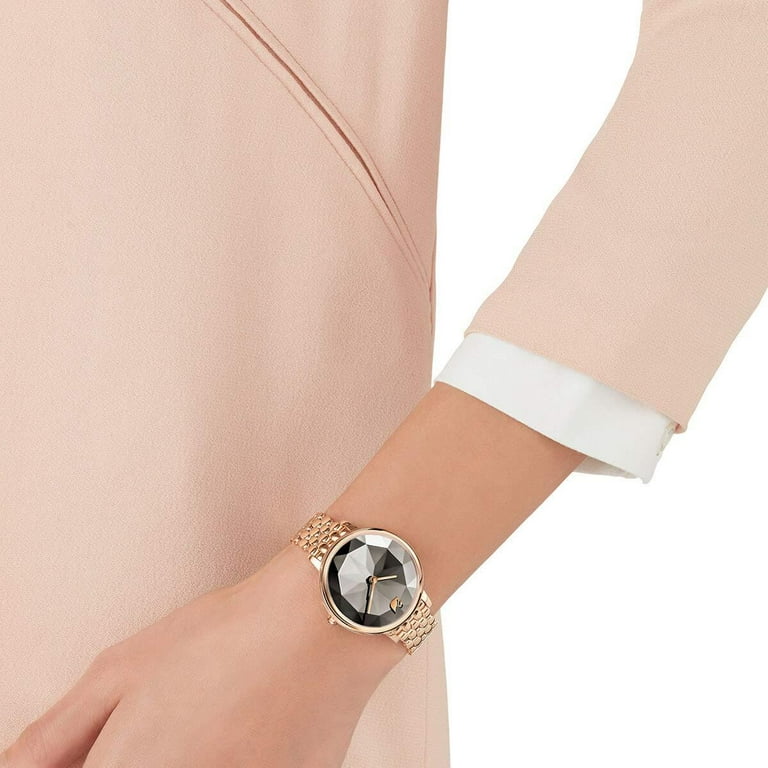 Swarovski Women's Crystal Lake 35mm Rose Gold-Tone Steel Bracelet