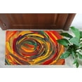 thumbnail image 4 of Printed Rug, Colorful Rug, Red And Yellow Painting Rug, Thin Rug, Corridor Rug, Customs Rugs, Modern Rug, Acrylc Rug, Machine Washable Rug, 2'x3' - 60x90 cm, 4 of 7