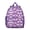 Purple-9, variant on Abstract Butterfly Pattern Student Backpack – Colorful Wings Design with Watercolor Flowers, Aesthetic Fantasy Garden Theme