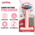 thumbnail image 4 of BULLIBONE Peppermint SuperBrush & Dental Chew Toy Set for Aggressive Chewers, Pink, small (2 Pack), 4 of 7