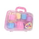 thumbnail image 1 of Juego de fiesta de té Montessori, juguete sensorial con funda de transporte, tetera, juegos de tazas de té para el hogar, regalo, accesorios para sala Rosa, 1 of 8